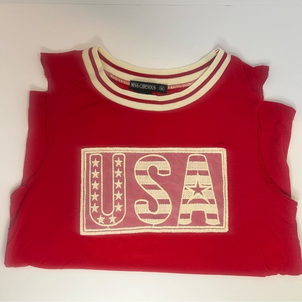 USA shirt women’s Miss Chievous size medium‎ sleeveless